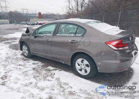 2013 Honda Civic Lx из США, поврежденный, VIN 19XFB2F53DE271487